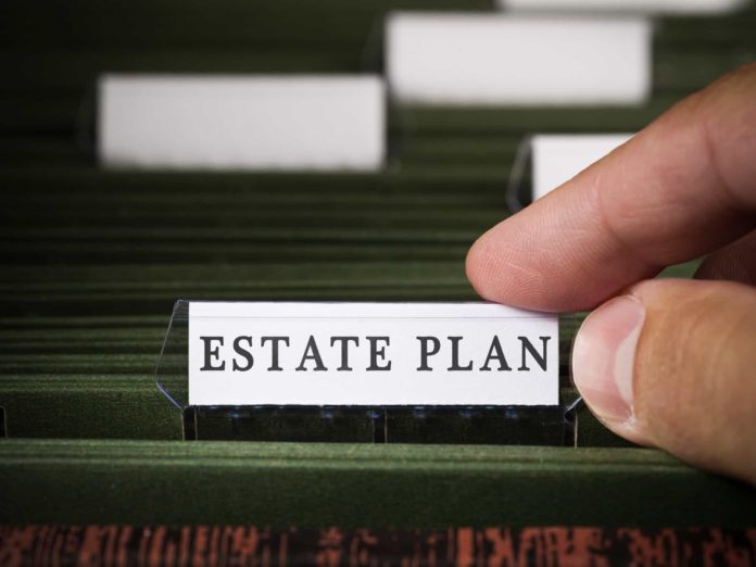 HF February Blog - Settle Estate with Trust Estate plan file in a filing cabinet