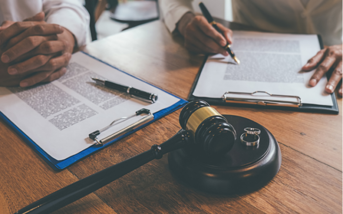 paperwork on a table