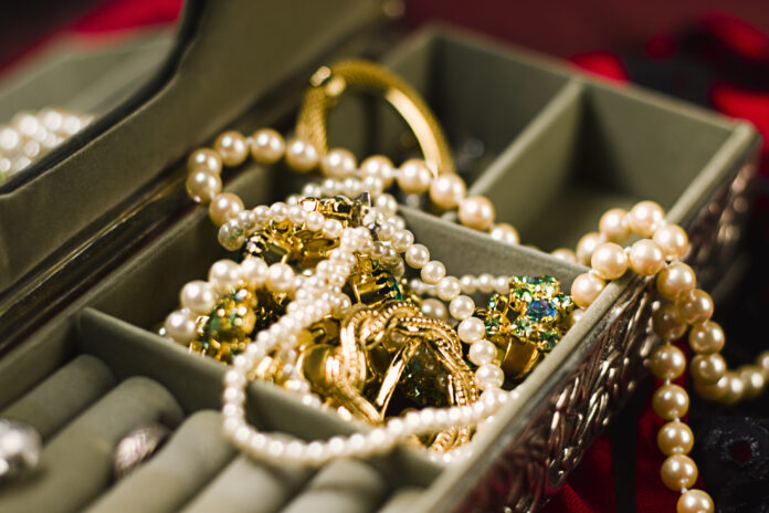 A small box full of jewelry