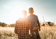 Happy Father’s Day! Or Not? Father and son in a natural setting.
