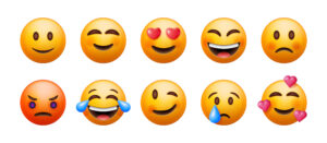 3D Set of Emoticons