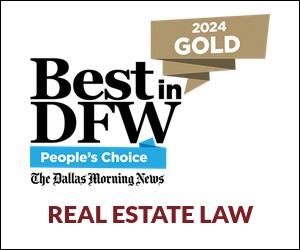 Best in DFW - Real Estate Law Gold